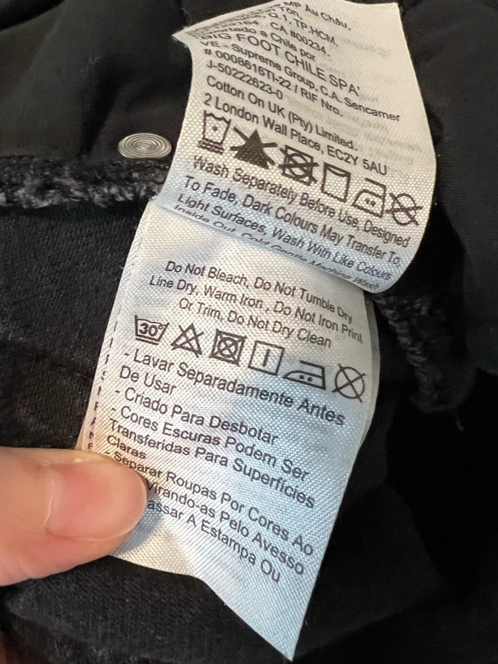 ⚫️COTTON ON: Men’s size 32, black Y2K super wide style denim jeans, preowned⚫️ - Picture 4 of 14